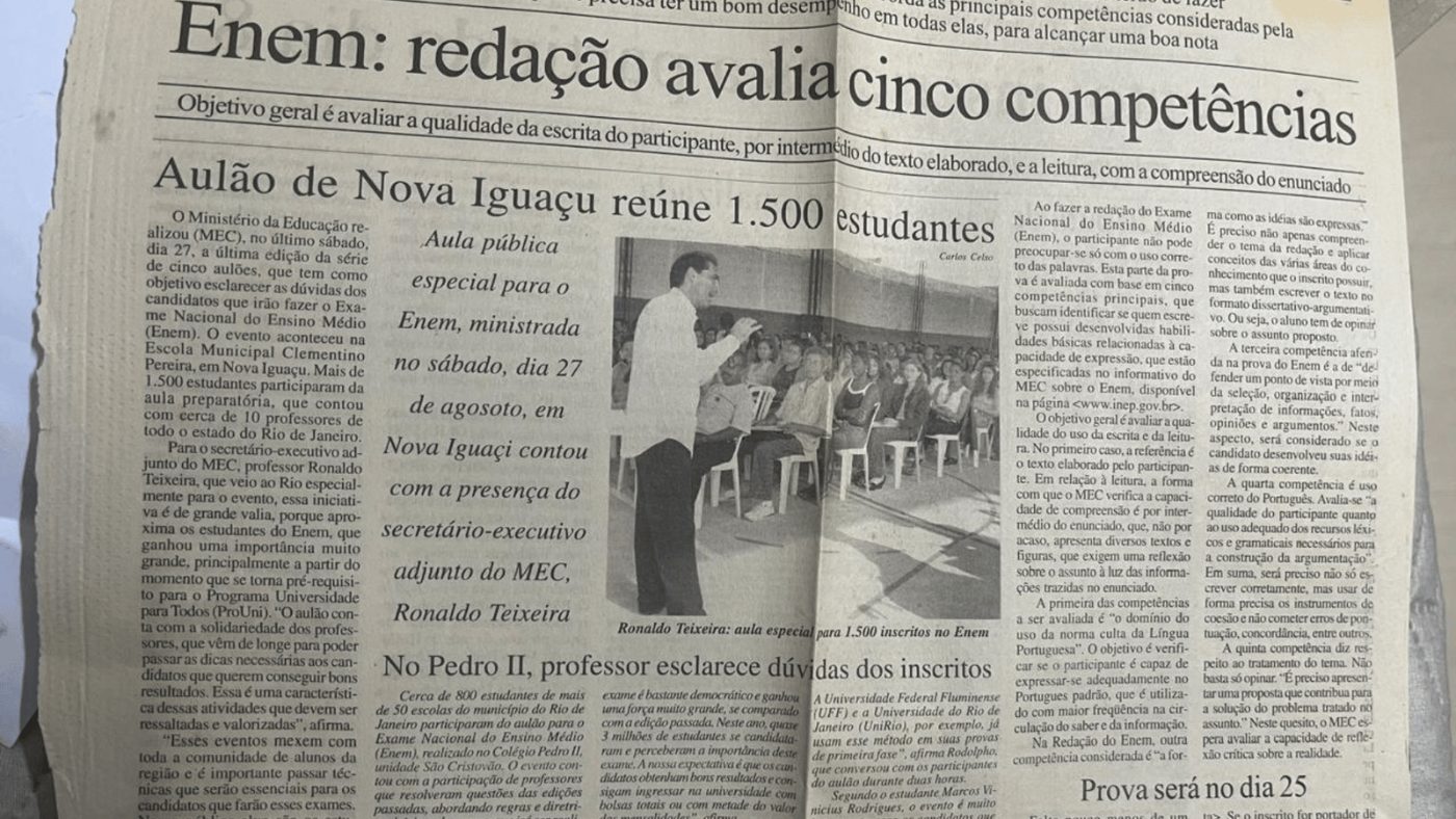Lançando o ENEM no Rio de Janeiro