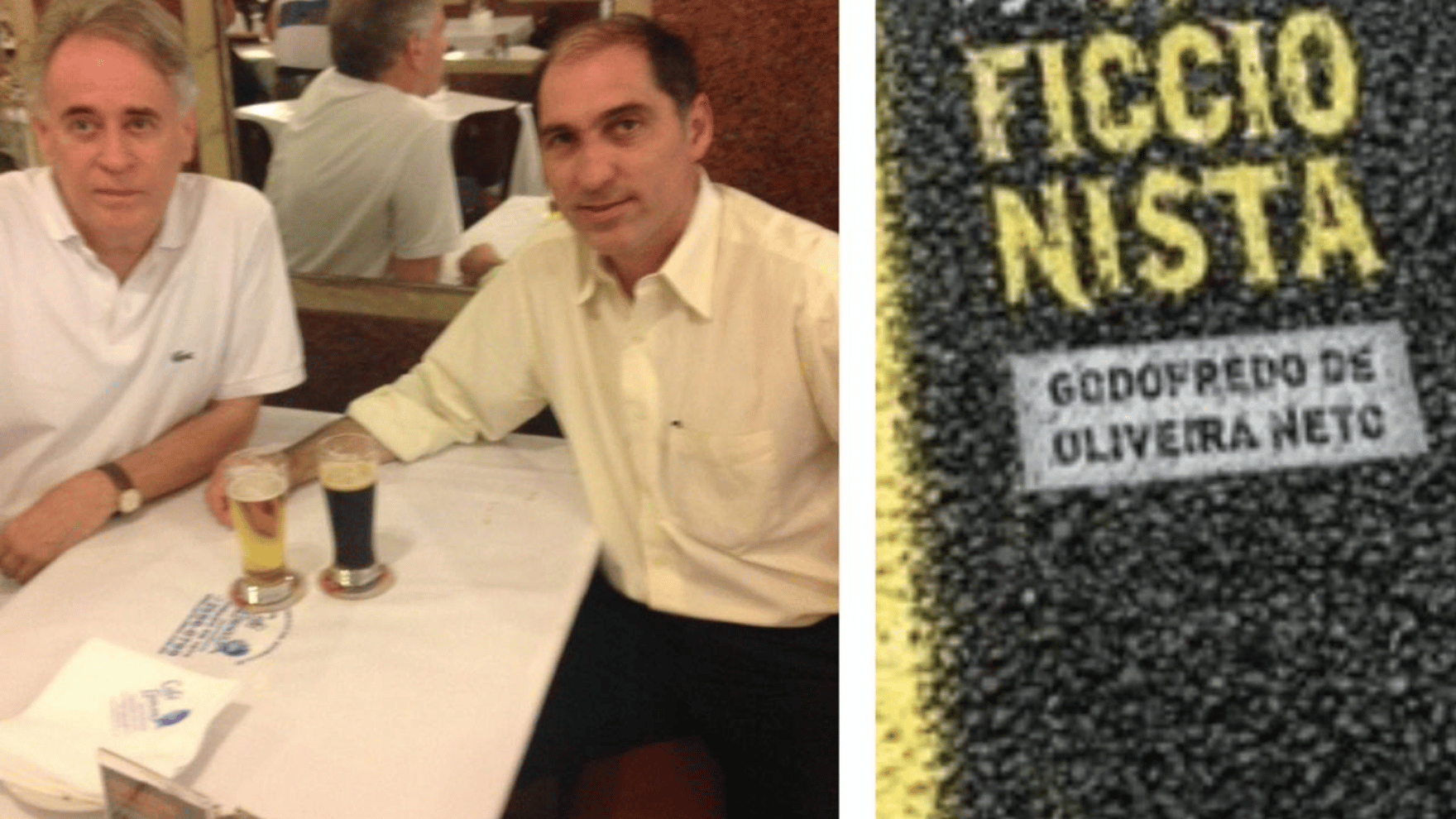 Com o escritor Godofredo de Oliveira Pinto da Academia Brasileira de Letras.